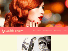 Tablet Screenshot of eyedolebeauty.com